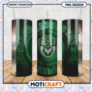 Colorado State Rams Tumbler Design PNG for Fans and Gifts