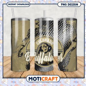 Colorado Buffaloes Tumbler PNG Design for Fans and Collectors