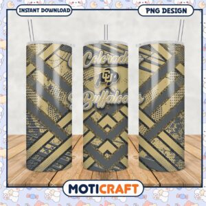 Colorado Buffaloes Tumbler Design PNG for Fans and Students