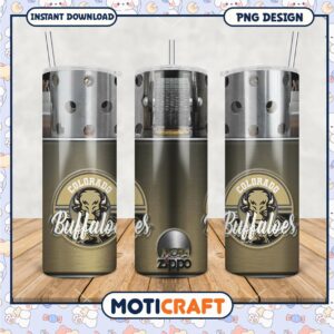 Colorado Buffaloes NCAA Tumbler PNG Graphic Design File