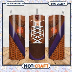 Clemson Tigers Vans Shoe Tumbler PNG Design for Fans