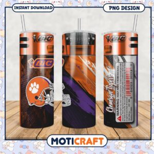 Clemson Tigers Tumbler PNG Design for Fans and Collectors