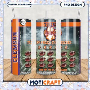 Clemson Tigers Tumbler Design for Game Day Excitement