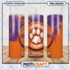 Clemson Tigers Paw Print Tumbler PNG Design Download