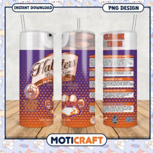 Clemson Tigers Haters Be Gone Tumbler Design PNG File