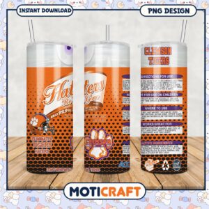 Clemson Tigers Haters Be Gone Tumbler PNG Design File