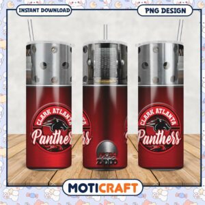 Clark Atlanta Panthers Tumbler Design for Gamers and Fans