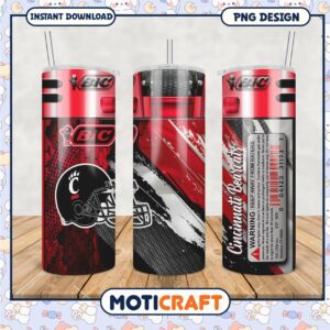 Cincinnati Bearcats Tumbler PNG File for Fans