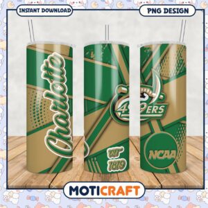 Charlotte 49ers Tumbler PNG Graphic for NCAA Fans