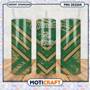 Charlotte 49ers Tumbler PNG Design for Fans and Events