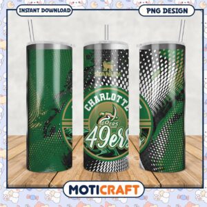 Charlotte 49ers Stanley Tumbler PNG Design for Fans