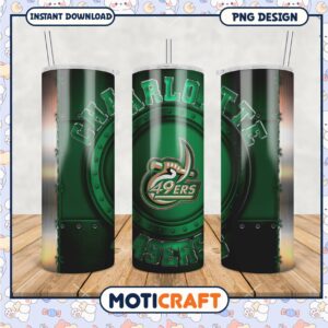 Charlotte 49ers Tumbler Design High Quality PNG Format