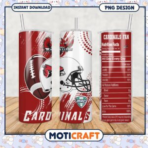 Cardinals Fan Tumbler PNG Design for Sports Enthusiasts