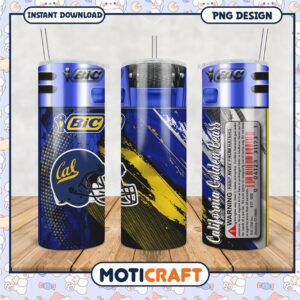 California Golden Bears Tumbler PNG Design for Fans
