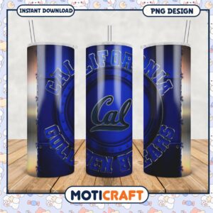 California Golden Bears Tumbler Graphic PNG Design File