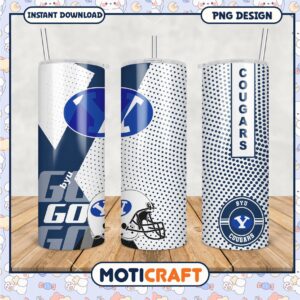 BYU Cougars Tumbler PNG Design for Fans and Collectors