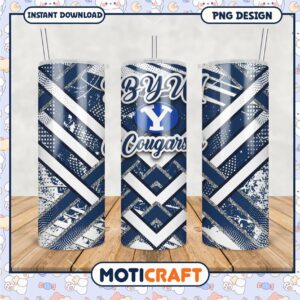 BYU Cougars Tumbler PNG Design for Fans and Decor