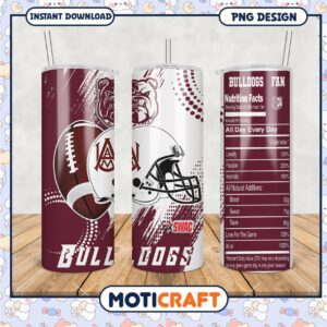 Bulldogs Fan Tumbler PNG for Die Hard Supporters