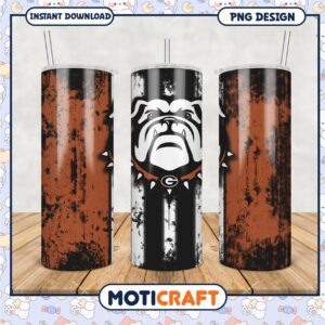 Bulldog Tumbler PNG Design for Fans and Gifts