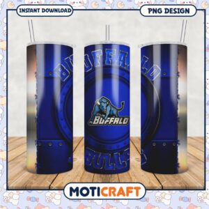 Buffalo Bulls Tumbler PNG Perfect for School and Fans