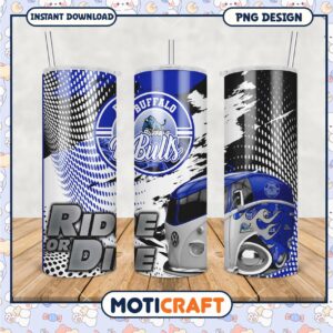 Buffalo Bulls Ride or Die Tumbler PNG Design for Fans