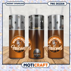 Bowling Green Falcons Tumbler PNG NCAA Zippo Product Design