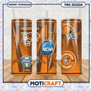 Bowling Green Falcons Tumbler PNG NCAA Sports Design Image