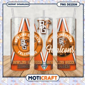 Bowling Green Falcons Tumbler PNG Design for Fans and Gifts