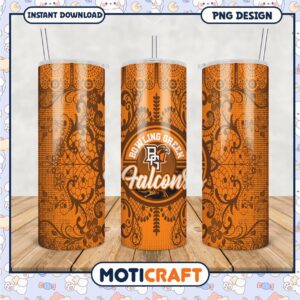 Bowling Green Falcons Tumbler Design PNG for Fans