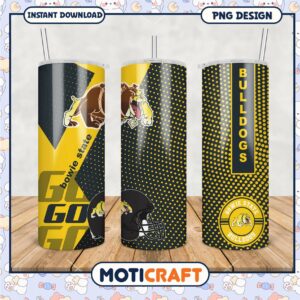 Bowie State Bulldogs Tumbler PNG for Fans and Decor