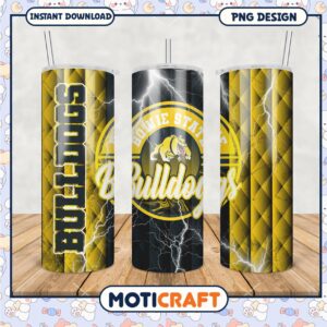 Bowie State Bulldogs Tumbler PNG Design for Fans