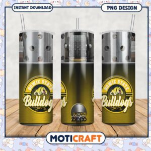 Bowie State Bulldogs Tumbler High Quality PNG Design