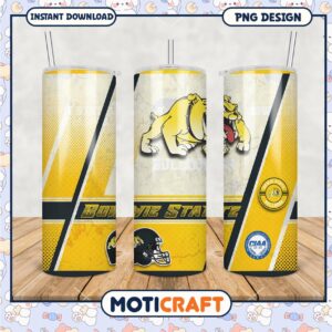 Bowie State Bulldogs Tumbler PNG Design Easy to Customize
