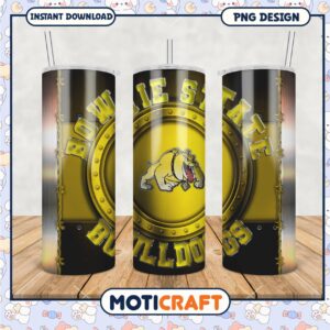 Bowie State Bulldogs Tumbler Design PNG for Fans 2023