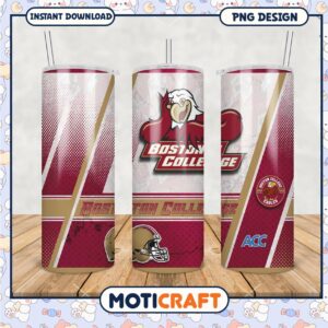 Boston College Tumbler PNG Design School Spirit Gift