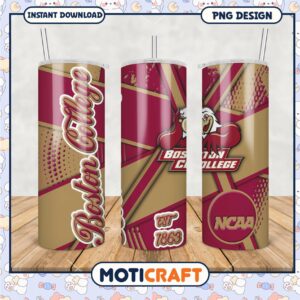 Boston College NCAA Tumbler Design PNG for Fansbr
