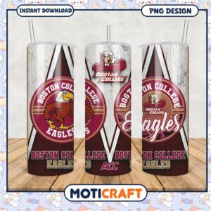 Boston College Eagles Tumbler PNG Graphic Design Image