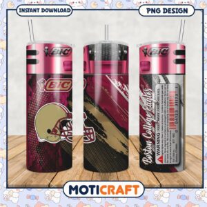 Boston College Eagles Tumbler PNG Design Graphic
