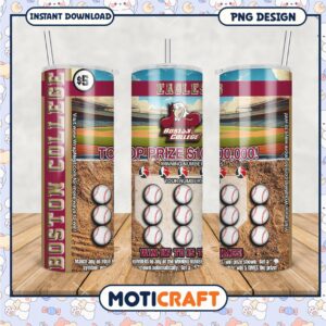 Boston College Eagles Tumbler Design PNG for Sale