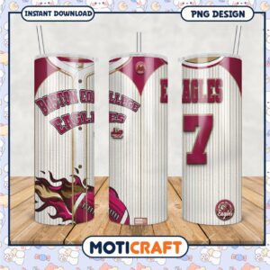Boston College Eagles Tumbler Design PNG Artwork File