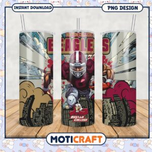 Boston College Eagles Football Tumbler PNG Design