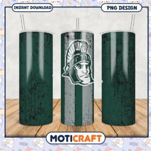 Bold Spartan Design Tumbler PNG Graphic for Fans