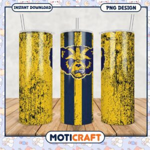 Bold Bear Design Tumbler PNG for Sports Fans