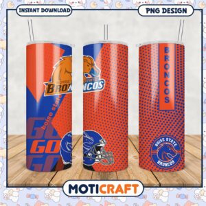 Boise State Broncos Tumbler PNG Perfect for Fans and Gifts