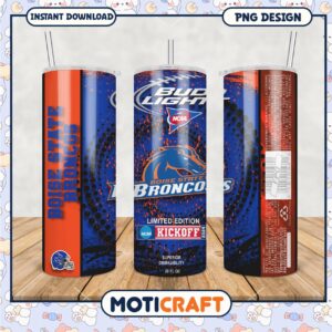 Boise State Broncos Tumbler PNG Limited Edition Design