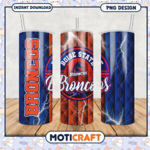 Boise State Broncos Tumbler PNG Design for Fans and Gifts