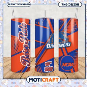 Boise State Broncos Tumbler PNG Design for Fans 2023