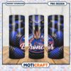 Boise State Broncos Tumbler Design with Blue Snake Art 2 Boise State Broncos Tumbler Design with Blue Snake Art