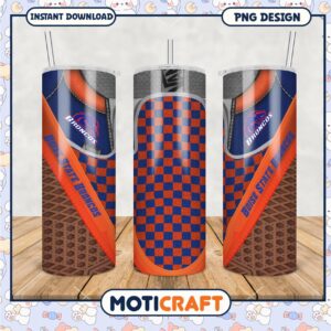 Boise State Broncos Tumbler Design in PNG FormatDownload