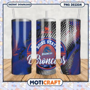 Boise State Broncos Tumbler Design Creative PNG Format